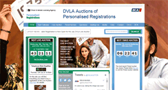 Desktop Screenshot of dvlaauction.co.uk