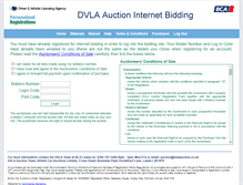 Tablet Screenshot of bidding.dvlaauction.co.uk